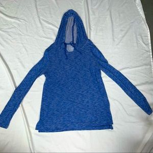 So Blue Hooded Top